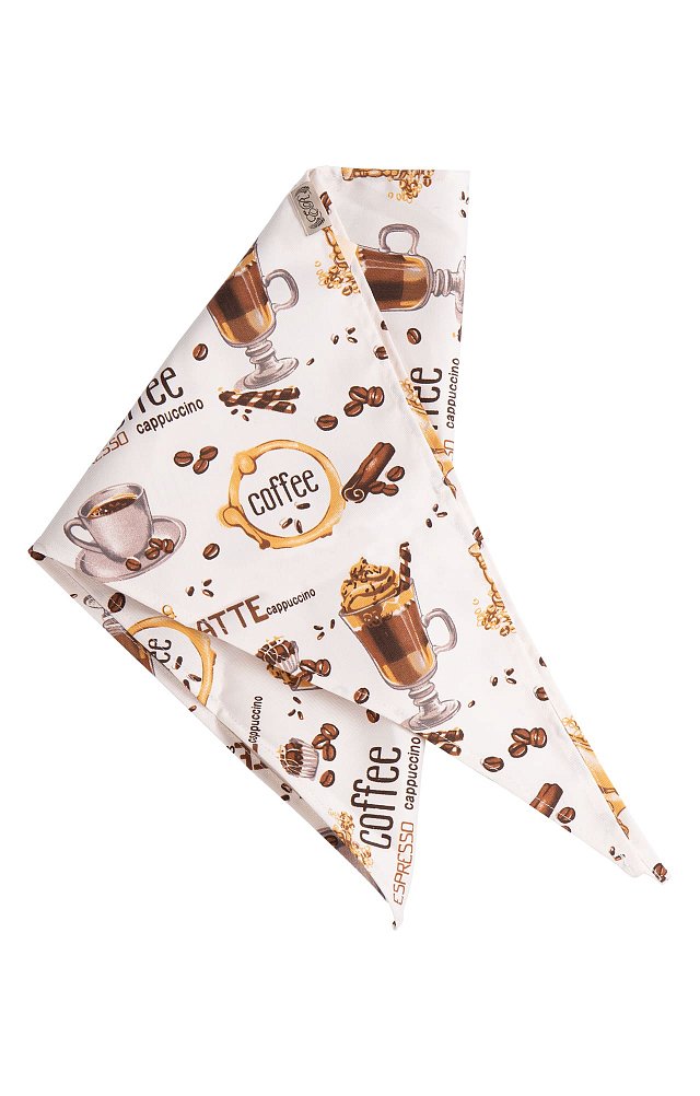 Косынка «El-Risto» PRINT coffee latte (кофе латте)
