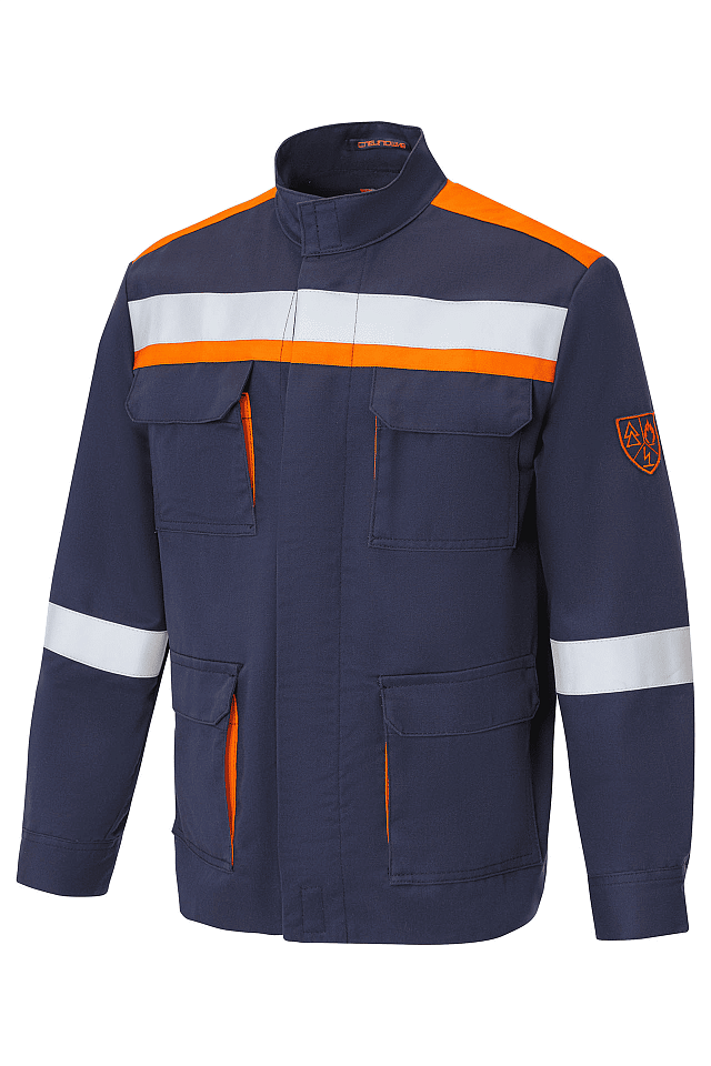 Костюм летний для защиты от электрической дуги СП02-Л 47,8 кал/см² Минпромторг т.синий - _1_