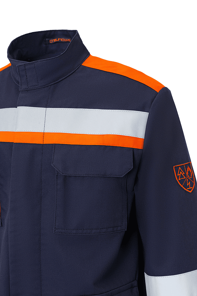 Костюм летний для защиты от электрической дуги СП02-Л 47,8 кал/см² Минпромторг т.синий - _8_