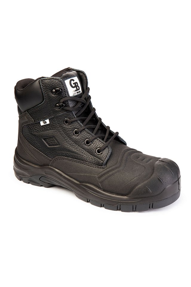 Ботинки утепленные GREYBLACK (ГРЕЙБЛЭК) с композитным подноском и кевларовой стелькой черные