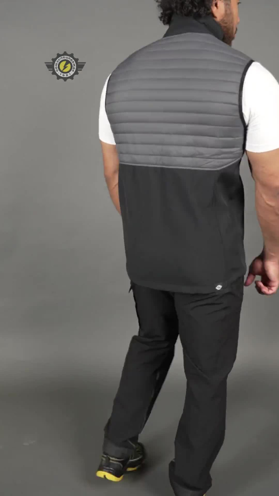 Жилет ЮНИОНВОРКВЕАР (UNIONWORKWEAR) Микс т.серый/черный/оранжевый